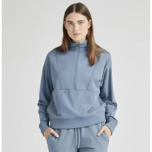 Richer Poorer Stretch Terry Half Zip Pullover - Picture 4 of 11